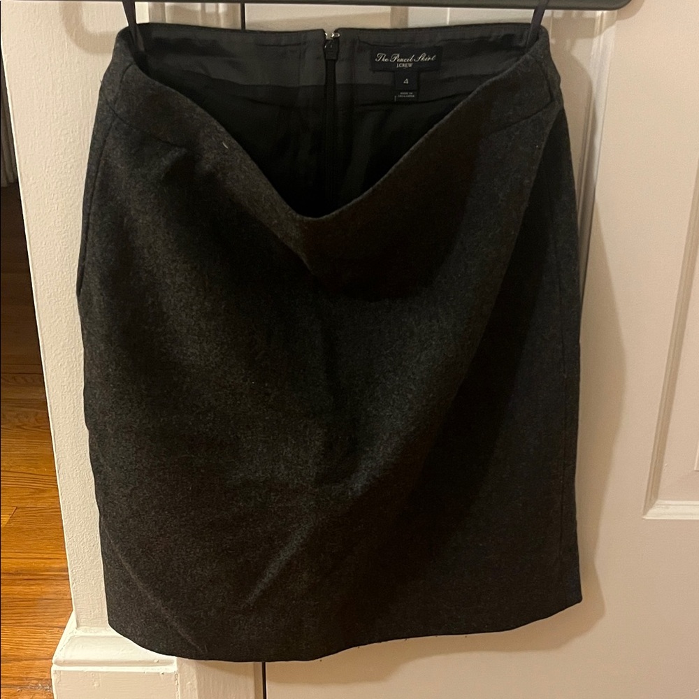 J Crew Charcoal Pencil Skirt